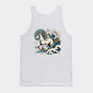 Horse on the waves Tank Top